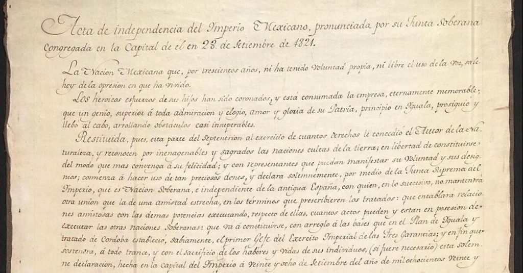 El Acta De Independencia Un Documento Con Mucha Historia Wikichava